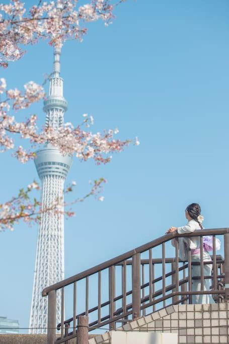 203 Oshiage Sta 3Mins Walk! Wi-Fi Elevator 4Pax Apartment Tokyo Exterior photo