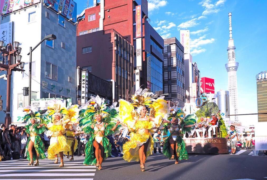 203 Oshiage Sta 3Mins Walk! Wi-Fi Elevator 4Pax Apartment Tokyo Exterior photo